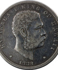 1883 Half Dollar Hawaii (Hapalua) Kalakaua Coin 