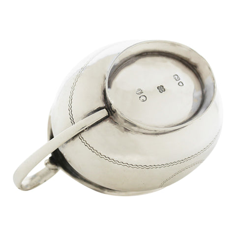 1884 Antique Victorian Era Sterling Silver Cream Jug Silversmith John Aldwinckle & Thomas Slater London Hallmarks