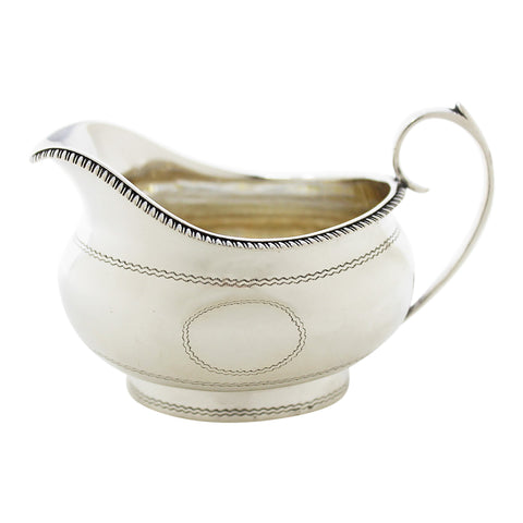 1884 Antique Victorian Era Sterling Silver Cream Jug Silversmith John Aldwinckle & Thomas Slater London Hallmarks