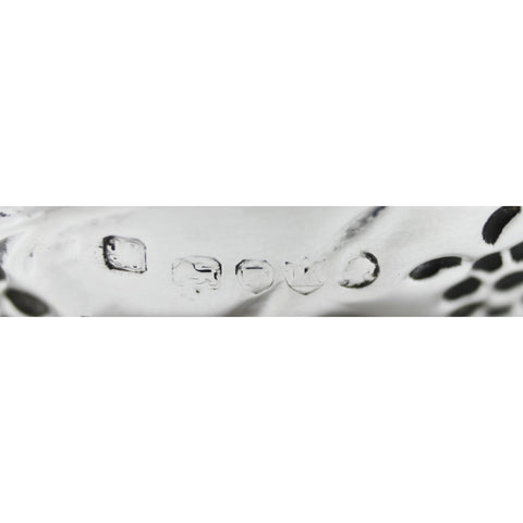 1885 Antique Victorian Era Sterling Silver Basket inset with a William III 1697 Half Crown Silversmith Rosenthal, Jacob & Co (Julius (Judah) Rosenthal & Samuel Jacob) London Hallmarks