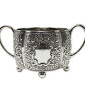 1886 Antique Victorian Era Sterling Silver Cream Jug and Sugar Bowl Silversmith Horace Woodward & Co (Edgar Finley & Hugh Taylor) London Hallmarks