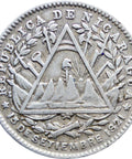 1887 10 Centavos Nicaragua Coin Silver