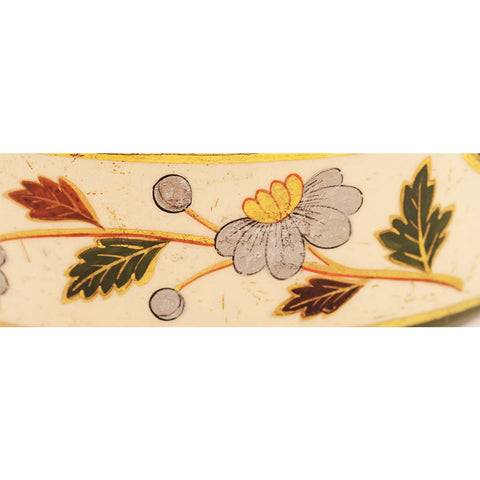 1887 Antique Victorian Era Pottery Solid Sterling Silver Biscuit Sweats Basket William Briggs & Co Sheffield Hallmarks