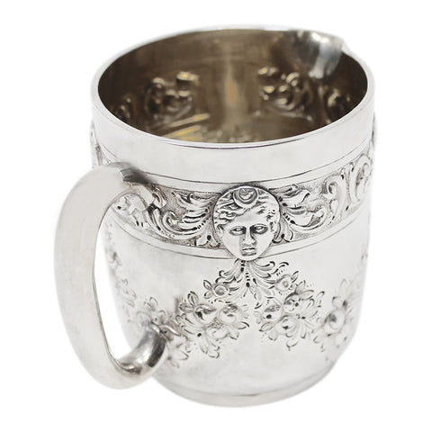 1887 Antique Victorian Era Sterling Silver Cream Jug Silversmith Wakely & Wheeler (James Wakely & Frank Clarke Wheeler) London Hallmarks