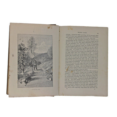 1887 Antique Book The Badmington Library Shooting, Sports and Pastimes in 2 Vol