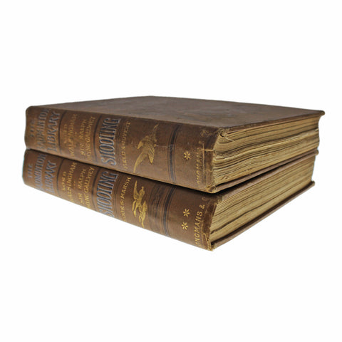 1887 Antique Book The Badmington Library Shooting, Sports and Pastimes in 2 Vol