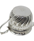 1888 Antique Victorian Era Sterling Silver Cream Jug Silversmith Hilliard & Thomason Birmingham Hallmarks