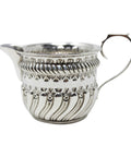 1888 Antique Victorian Era Sterling Silver Cream Jug Silversmith Hilliard & Thomason Birmingham Hallmarks