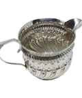 1888 Antique Victorian Era Sterling Silver Cream Jug Silversmith Hilliard & Thomason Birmingham Hallmarks