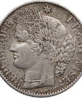 1888 A 50 Centimes France Coin Silver