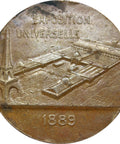 1889 Bronze commemorative medallion, Paris Exposition Universelle Eiffel Tower Medallists