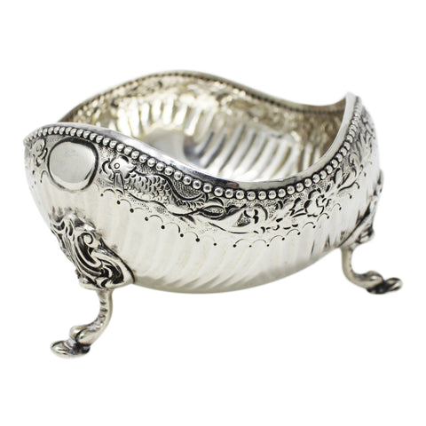 1889 Antique Victorian Era Sterling Silver Bowl George Aldwinckle London Hallmarks