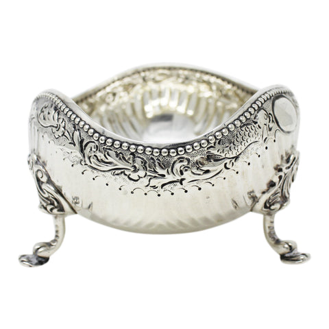 1889 Antique Victorian Era Sterling Silver Bowl George Aldwinckle London Hallmarks