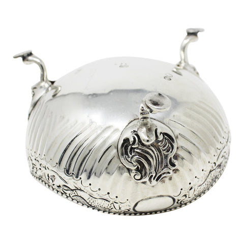 1889 Antique Victorian Era Sterling Silver Bowl George Aldwinckle London Hallmarks