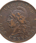 1890 2 Centavos Argentina Coin