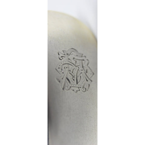 1890 Antique Scottish Victorian Era Sterling Silver Sauce Ladle Silversmith William Sturrock Glasgow Hallmarks