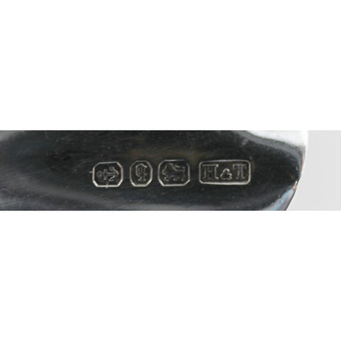 1890 Antique Victorian Era Sterling Silver Butter Knife by Birmingham Maker Hilliard & Thomason