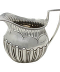 1892 Antique Victorian Era Sterling Silver Cream Jug Silversmith Nathan & Hayes (George Nathan & Ridley Hayes) Birmingham Hallmarks