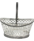 1892 Antique Victorian Era Sterling Silver Pierced Basket Silversmiths Thomas Hayes Birmingham Hallmarks