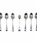 1892 Antique Victorian Era Sterling Silver Set Six Teaspoons and Sugar Tongs Ornately Engraved with Original Box London Hallmarks John Aldwinckle & Thomas Slater Maker