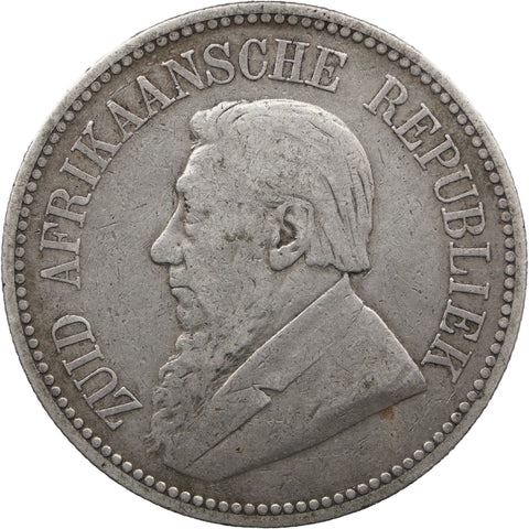 1892 2½ Shillings South Africa Coin Paul Kruger