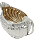 1893 Antique Victorian Era Heavy Sterling Silver Cream Jug Silversmith Atkin Brothers Sheffield Hallmarks
