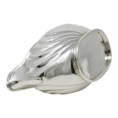 1893 Antique Victorian Era Heavy Sterling Silver Cream Jug Silversmith Atkin Brothers Sheffield Hallmarks