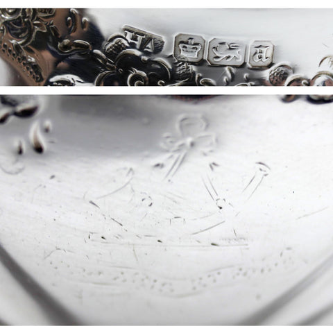 1893 Antique Victorian Era Heavy Sterling Silver Cream Jug Silversmith Atkin Brothers Sheffield Hallmarks