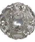1893 Antique Victorian Era Sterling Silver Pierced Bon Bon Dish Silversmith Deakin & Francis Ltd Birmingham Hallmarks