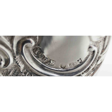 1893 Antique Victorian Era Sterling Silver Pierced Bon Bon Dish Silversmith Deakin & Francis Ltd Birmingham Hallmarks