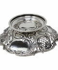 1893 Antique Victorian Era Sterling Silver Pierced Bon Bon Dish Silversmith Deakin & Francis Ltd Birmingham Hallmarks