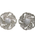 1893 Antique Victorian Era Sterling Silver Pierced Pair Dishes Silversmith Deakin & Francis Ltd Birmingham Hallmarks