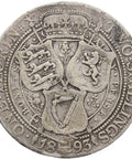 1893 Half Crown Victoria Silver Coin Great Britain