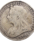 1893 Half Crown Victoria Silver Coin Great Britain