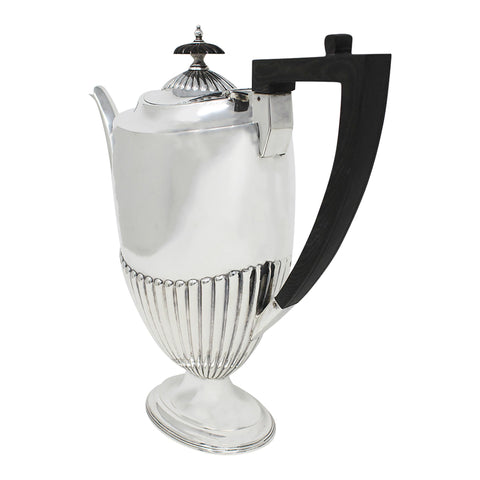 1894 Antique Victorian Era Large Sterling Silver Tea Pot Silversmiths Henry Wilkinson & Co London Hallmarks