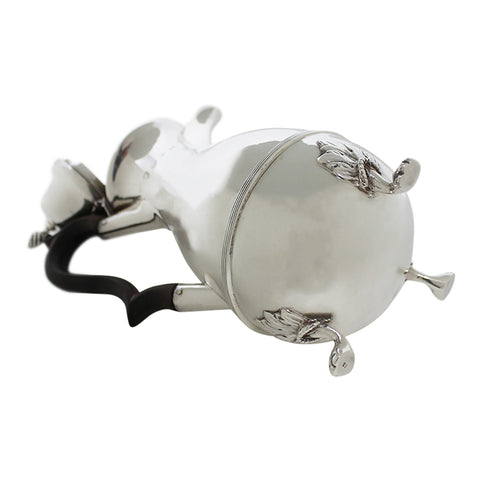 1894 Antique Victorian Era Sterling Silver Coffee Pot Silversmiths George Nathan & Ridley Hayes Birmingham Hallmarks