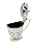 1894 Antique Victorian Era Sterling Silver Mustard Pot Silversmiths Hilliard & Thomason Birmingham Hallmarks