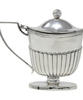 1894 Antique Victorian Era Sterling Silver Mustard Pot Silversmiths Hilliard & Thomason Birmingham Hallmarks