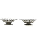 1894 Antique Victorian Era Sterling Silver Pair Pierced Dish Silversmiths Nathan & Hayes (George Nathan & Ridley Hayes) Birmingham Hallmarks