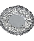 1894 Antique Victorian Era Sterling Silver Pierced Dish Silversmiths I S Greenberg & Co (Israel Sigmund Greenberg) Birmingham Hallmarks