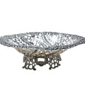 1894 Antique Victorian Era Sterling Silver Pierced Dish Silversmiths I S Greenberg & Co (Israel Sigmund Greenberg) Birmingham Hallmarks
