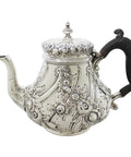 1894 Antique Victorian Era Sterling Silver Tea Pot Silversmiths Dobson & Sons (Thomas William Dobson) London Hallmarks