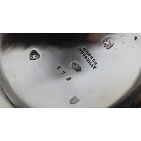 1894 Antique Victorian Era Sterling Silver Tea Pot Silversmiths Dobson & Sons (Thomas William Dobson) London Hallmarks