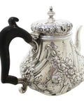 1894 Antique Victorian Era Sterling Silver Tea Pot Silversmiths Dobson & Sons (Thomas William Dobson) London Hallmarks