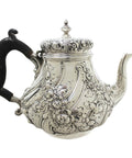 1894 Antique Victorian Era Sterling Silver Tea Pot Silversmiths Dobson & Sons (Thomas William Dobson) London Hallmarks