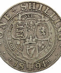 1894 Shilling Queen Victoria Great Britain Silver Coin