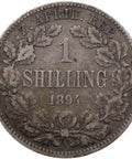 1894 Shilling South Africa Paul Kruger ZAR Coin Pretoria Mint