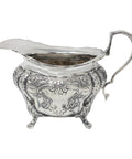 1894 Antique Victorian Era Sterling Silver Cream Jug Silversmiths Thomas Russell & Co Sheffield Hallmarks