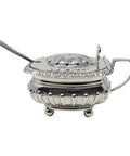 1895 Antique Victoria Era Sterling Silver Mustard Pot Silversmiths Thomas Hayes Birmingham Hallmarks