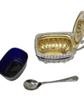 1895 Antique Victoria Era Sterling Silver Mustard Pot Silversmiths Thomas Hayes Birmingham Hallmarks